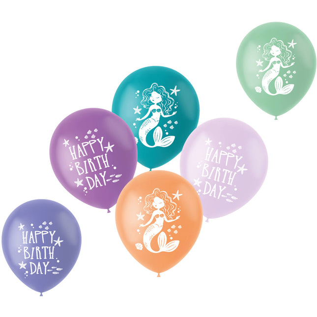 Happy Birthday Ballons Meerjungfrau 33cm