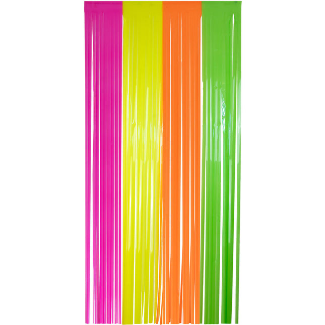 Regenbogen Türvorhang Neon 2m