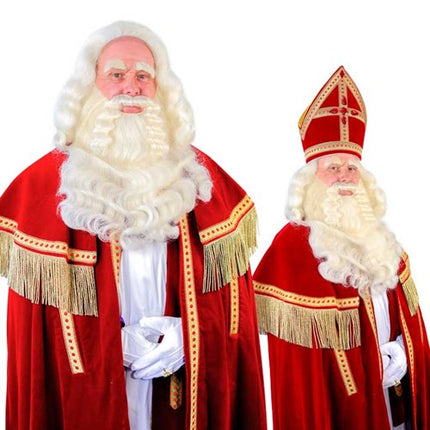 Sinterklaas Falscher Bart Blond Deluxe