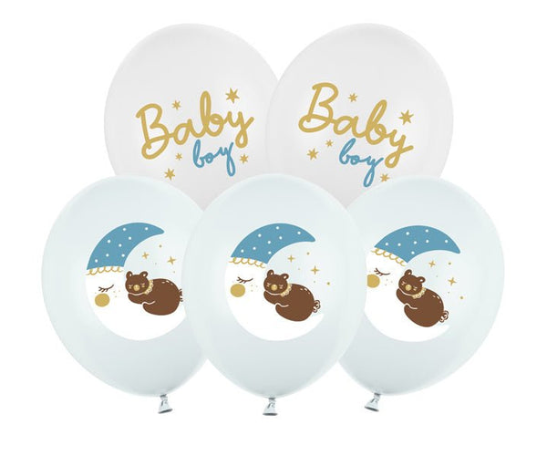Baby Luftballons Blau 30cm 6Stk