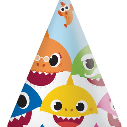 Baby Shark Feesthoedjes 6st van Procos koop je bij Partywinkel