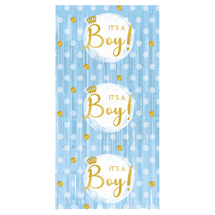 Babyshower Deurgordijn It'S A Boy 2m - Partywinkel - 8716764238925