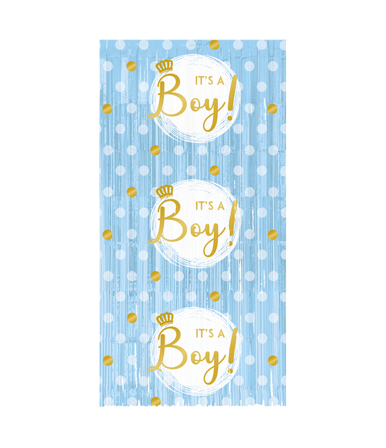Babyshower Deurgordijn It'S A Boy 2m - Partywinkel - 8716764238925