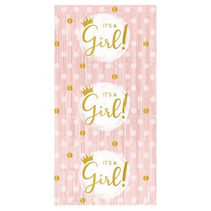 Babyshower Deurgordijn It'S A Girl 2m - Partywinkel - 8716764238956