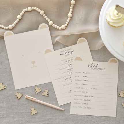 Babyshower Kaartspel Teddy 20st van Ginger Ray koop je bij Partywinkel