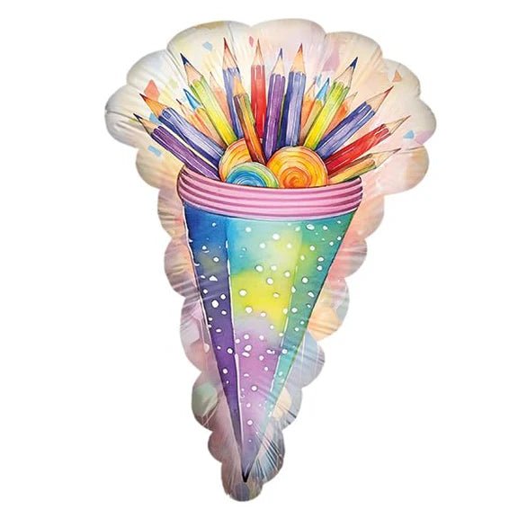 Back To School Helium Ballon Potloden Leeg 70cm van VDV Benefit koop je bij Partywinkel