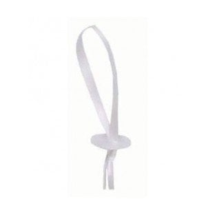 Ballon Snelsluiters Wit met Lint 100st - Partywinkel - 5712735301868