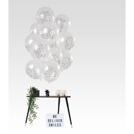 Ballonnen 3 Jaar Origami 30cm 12st van Folat koop je bij Partywinkel