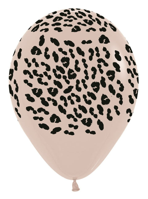 Ballonnen Cheetah White Sand 30cm 25st van Sempertex koop je bij Partywinkel