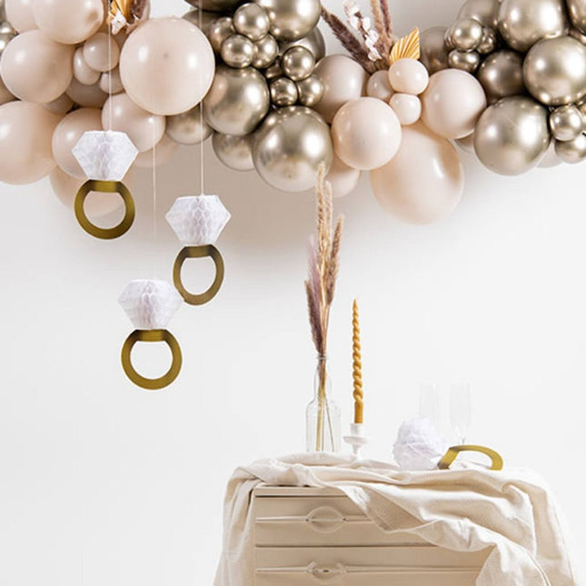 Ballonnen Creamy Latte 33cm - 10 stuks van Folat koop je bij Partywinkel