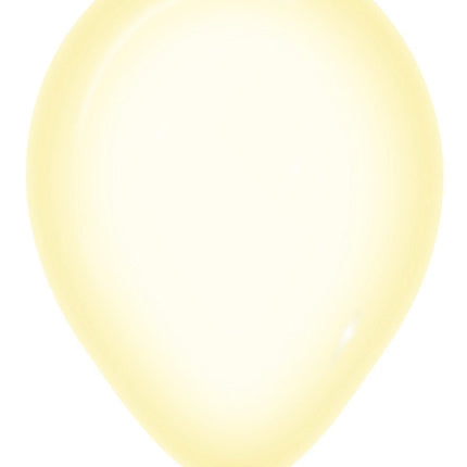 Ballonnen Crystal Pastel Yellow 321 30cm 50st van Sempertex koop je bij Partywinkel