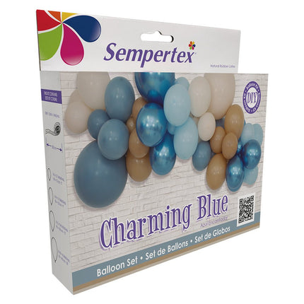 Ballonnen DIY Balloon Kit Charming Blue van Sempertex koop je bij Partywinkel