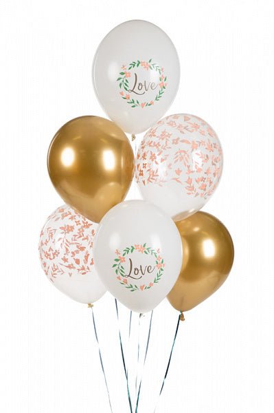 Ballonnen Love Mix 30cm 6st van Partydeco koop je bij Partywinkel