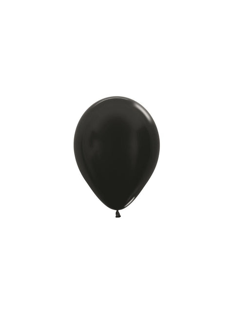 Ballonnen Metallic Black 12cm 50st van Sempertex koop je bij Partywinkel