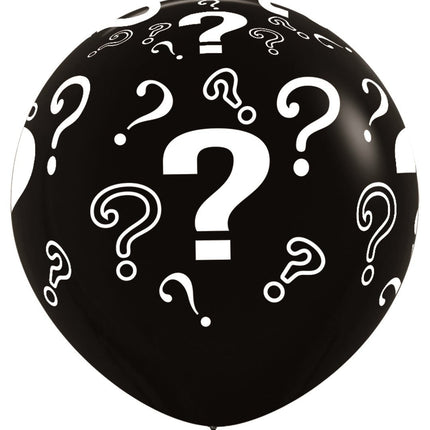 Ballonnen Question Marks Black 91cm 2st van Sempertex koop je bij Partywinkel