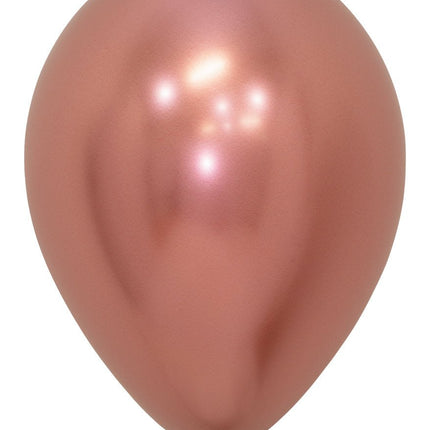Ballonnen Reflex Rose Gold 30cm 50st van Sempertex koop je bij Partywinkel