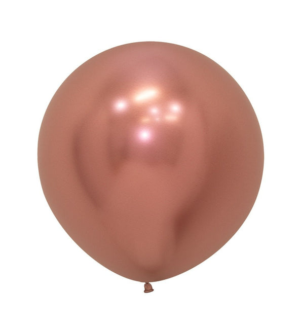 Ballonnen Reflex Rose Gold 61cm 3st van Sempertex koop je bij Partywinkel