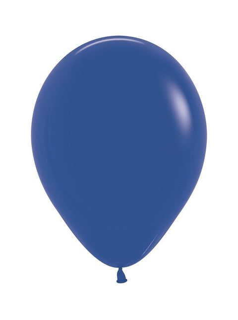 Ballonnen Royal Blue 25cm 100st van Sempertex koop je bij Partywinkel