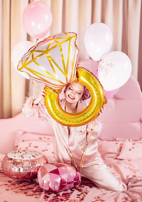 Ballonnen Set She Said Yes 6st van Partydeco koop je bij Partywinkel