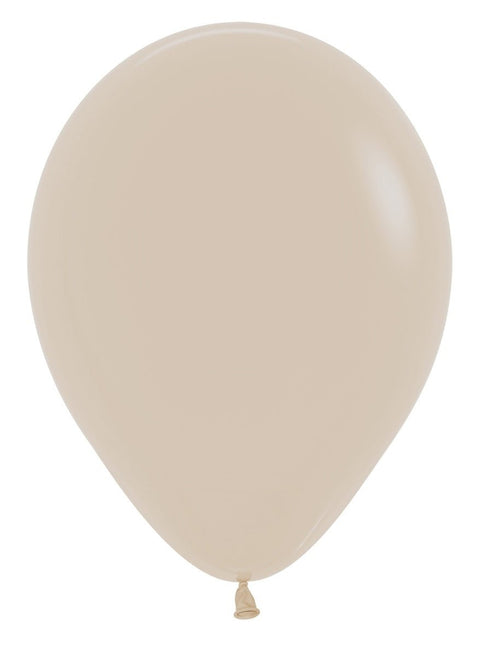 Ballonnen White Sand 30cm 12st van Sempertex koop je bij Partywinkel