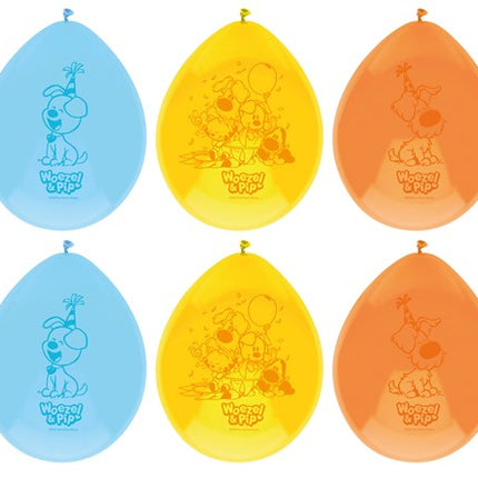 Woezel<tamp>Pip</tamp>-Luftballons<tamp>– 6 Stück, Ø 30 cm</tamp>