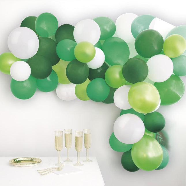 Ballonnenboog Zelf Maken Set Groen 40 delig van Unique koop je bij Partywinkel