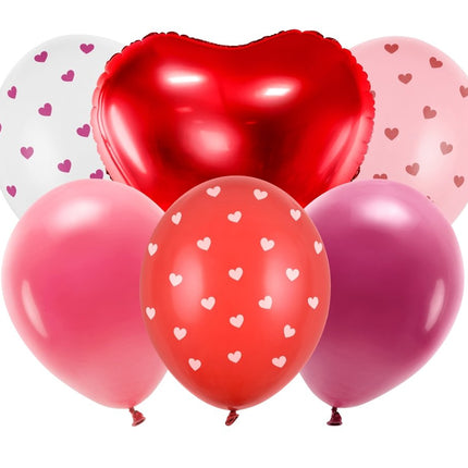 Balloon set Be mine valentine, mix - Partywinkel - 5904555013179