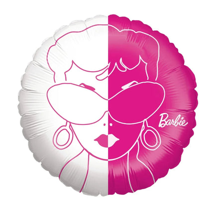 Barbie Helium Ballon Rond Leeg 45cm van VDV Benefit koop je bij Partywinkel
