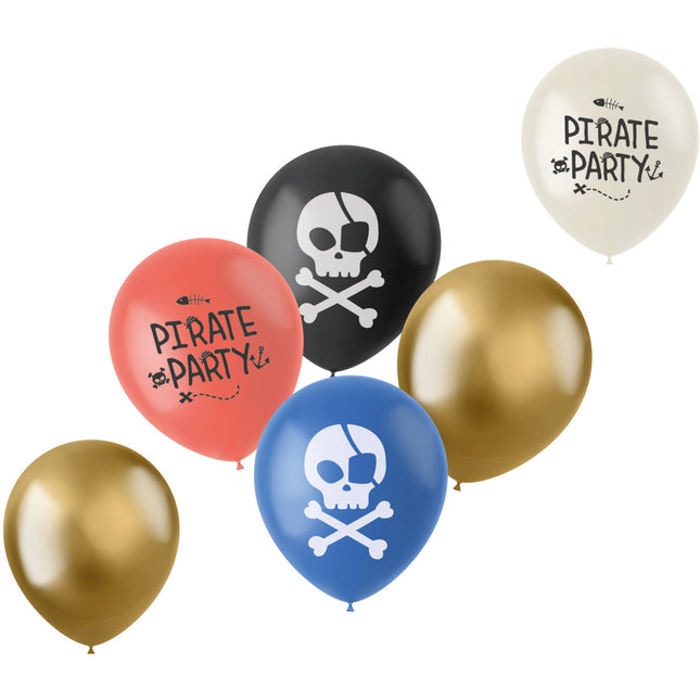 Piraten Ballons Bunt 33cm 6St.
