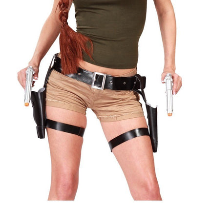Beenholsters Tomb Raider en Pistolen - Partywinkel - 8434077181300