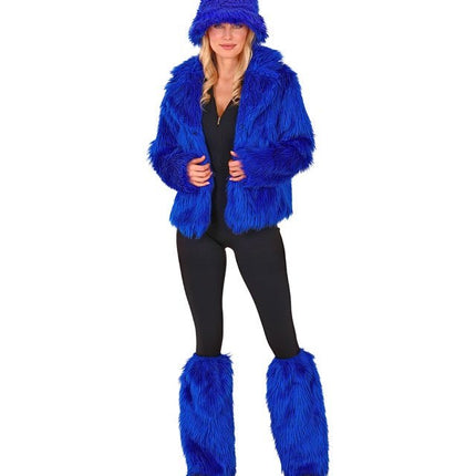 Beenwarmers Pluche Koningsblauw van Widmann koop je bij Partywinkel