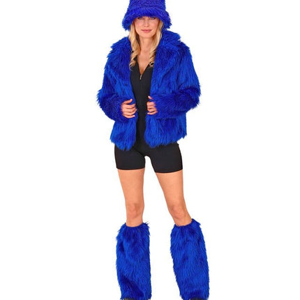 Beenwarmers Pluche Koningsblauw van Widmann koop je bij Partywinkel