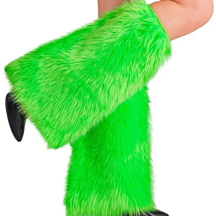 Beenwarmers Pluche Neon Groen van Widmann koop je bij Partywinkel
