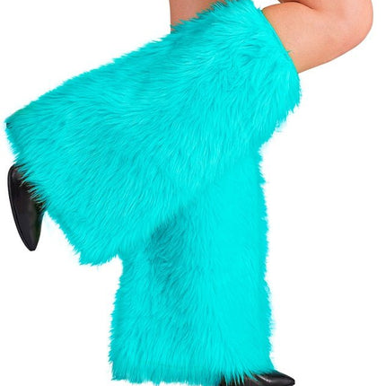 Beenwarmers Pluche Turquoise van Widmann koop je bij Partywinkel