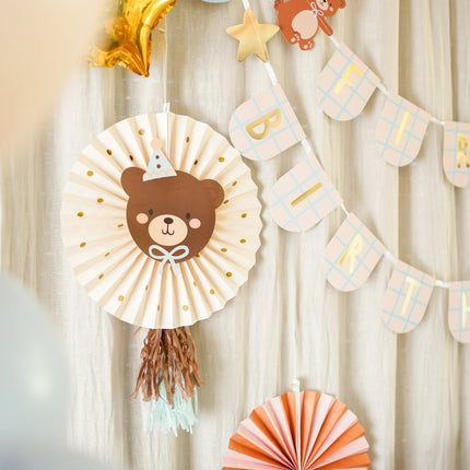 Beer Papieren Waaiers 30cm van Partydeco koop je bij Partywinkel