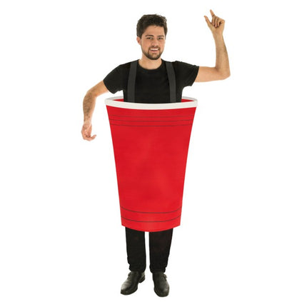 Beer-Pong-Becher-Kostüm für Erwachsene, Einheitsgröße