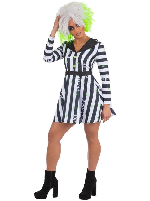 Beetlejuice Dameskostuum van Smiffys koop je bij Partywinkel