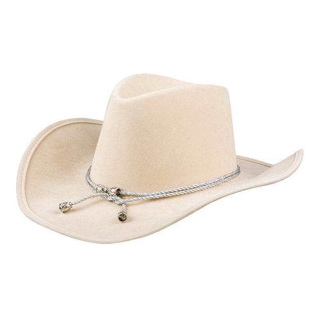 Beige Cowboy Hoed van Boland koop je bij Partywinkel