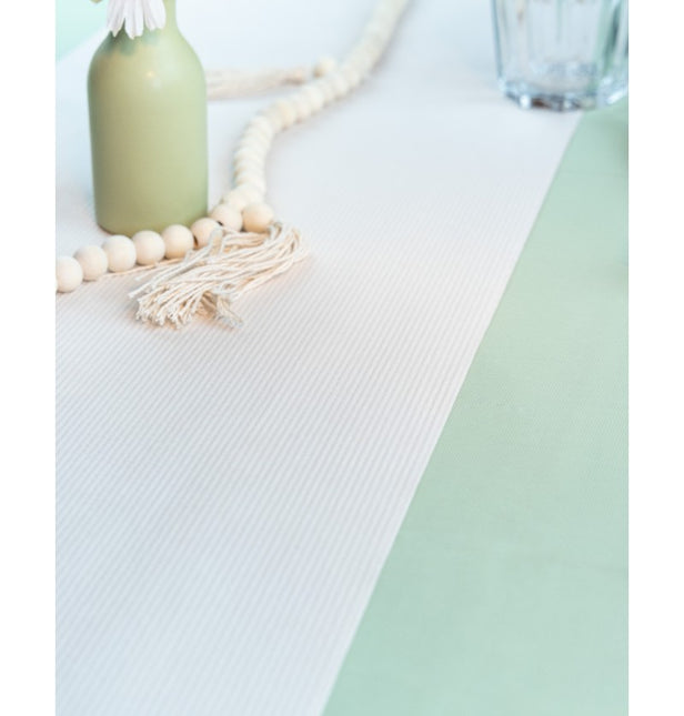 Beige Tischläufer 3m