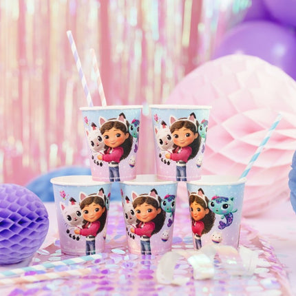 Bekers Gabby's Dollhouse, 250ml van Partydeco koop je bij Partywinkel