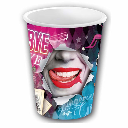 Bekers Suicide Squad 240ml 6st van Fiestas Guirca koop je bij Partywinkel