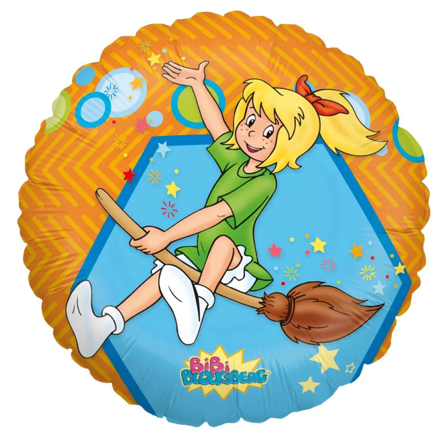 Bibi Blocksberg Helium Ballon Rond Leeg 45cm van VDV Benefit koop je bij Partywinkel