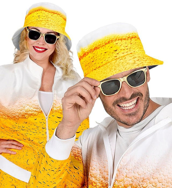 Bier Bucket Hat Geel van Widmann koop je bij Partywinkel