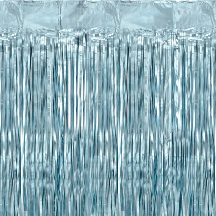 Blauer Türvorhang Metallic-Folie 2m