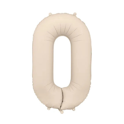 0 Jahr Figur Ballon Beige Leer 86cm