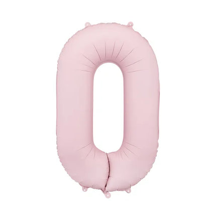 0 Jahr Figur Ballon Hellrosa Leer 86cm