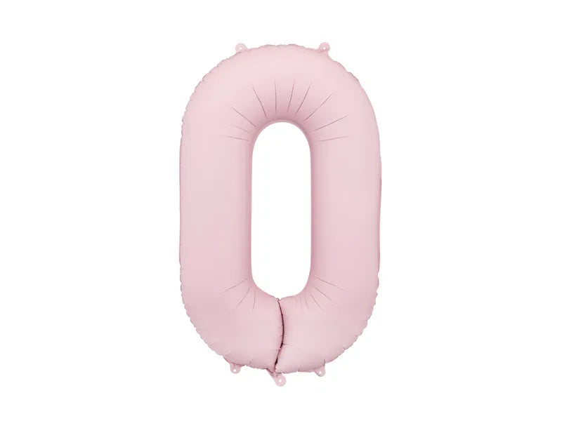 0 Jahr Figur Ballon Hellrosa Leer 86cm