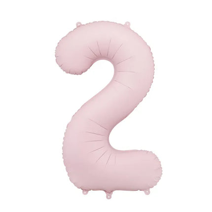 2 Jahre Figur Ballon Hellrosa Leer 86cm