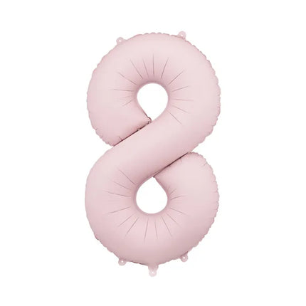 8 Jahre Figur Ballon Hellrosa Leer 86cm