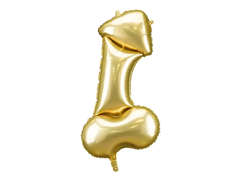Penis Helium Ballon Gold Leer 55cm
